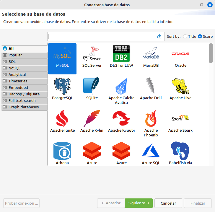 Configuración. Paso 1
