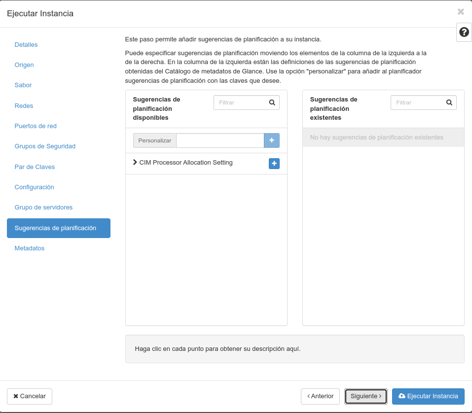 OpenStack. Paso: 10. Sugerencias de planificación